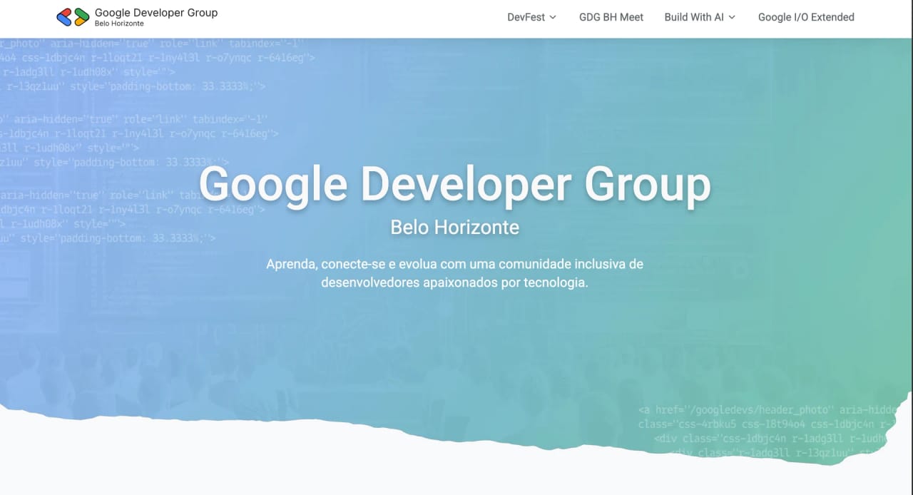 GDG Belo Horizonte 2025 Website