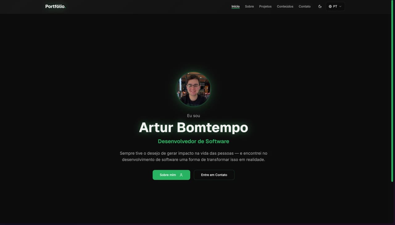 Personal Portfolio by Artur Bomtempo